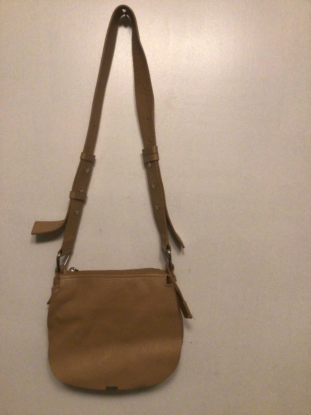 All Saints soft leather messenger  crossbody /shoulder bag  # hands free